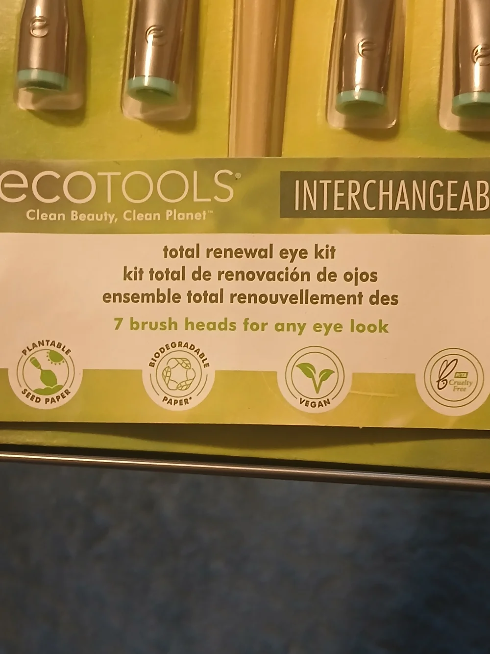 ecotools Interchangeable Eye Brush Kit - 7 Different Brush Tips